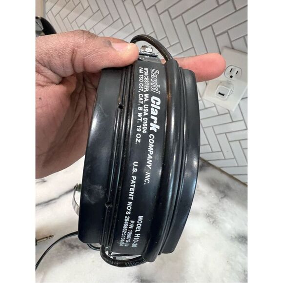 DAVID CLARK H10-30 PILOT HEADSET AVIATION HEADPHONES Dual Plug - Picture 11 of 14